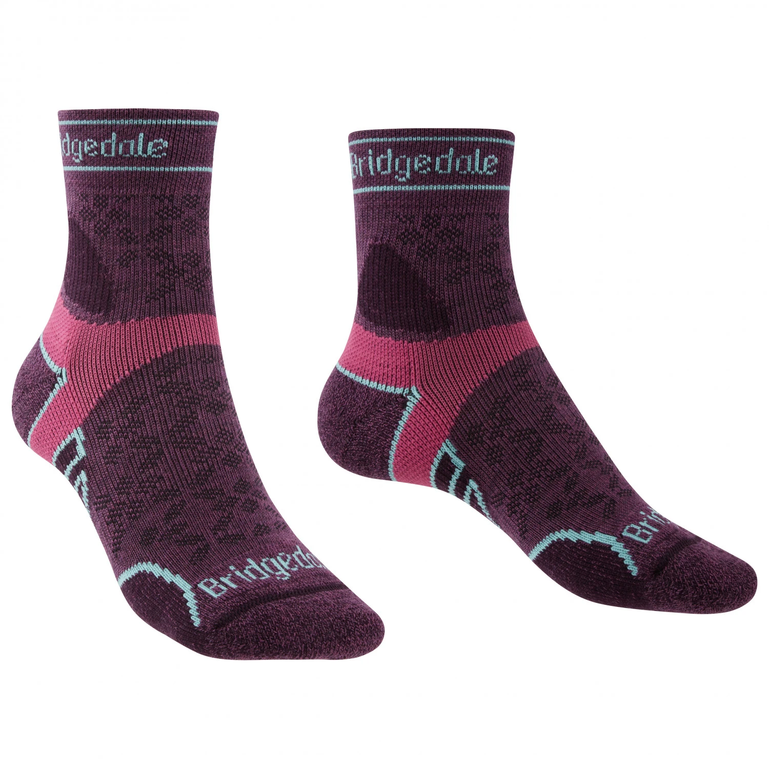 Bridgedale - Women's Trail Run Lightweight Merino Sport 3/4 Crew I - Chaussettes De Running 6 Bridgedale - Women's Trail Run Lightweight Merino Sport 3/4 Crew I - Chaussettes De Running – Image 6