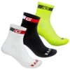GripGrab - 3-Pack Tricolore Regular Cut - Chaussettes De Cyclisme