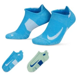 Nike - Multiplier Running No-Show Socks (2 Pair) - Chaussettes De Running