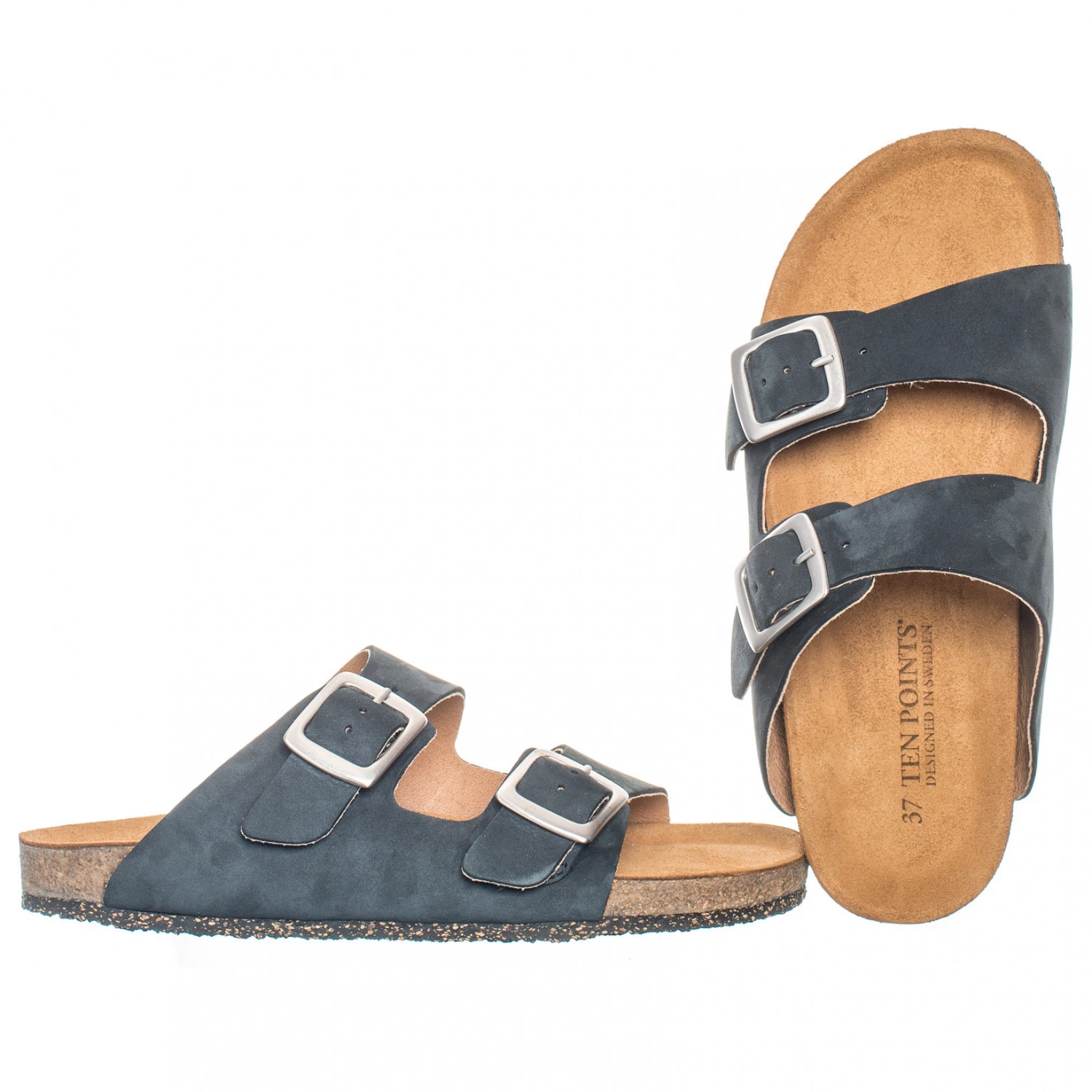 Ten Points - Women's Vivienne Nubuck Leather Two Straps - Sandales 2 Ten Points - Women's Vivienne Nubuck Leather Two Straps - Sandales – Image 2