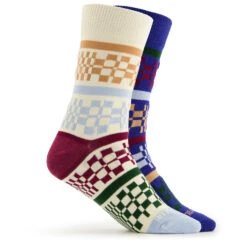 United By Blue - Softhemp Collage Stripe Sock 2-Pack - Chaussettes Multifonctions